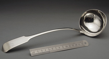 Scottish Provincial Silver Soup Ladle - Elgin